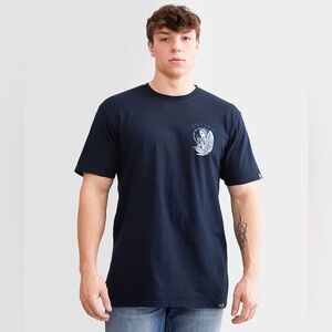 Sullen Collective Art Series T Shirt Mens Medium Barbwire Angel Cotton Navy NWOT